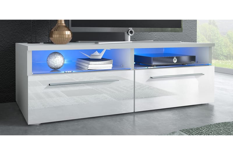 Stockend TV-Bänk 100 cm - Vit - Möbler - Vardagsrum - Tv-möbler & mediamöbler - Tv-bänkar