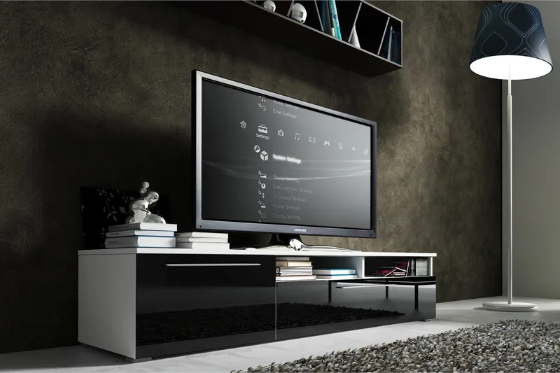 Stockend TV-Bänk 150 cm - Svart - Möbler - Vardagsrum - Tv-möbler & mediamöbler - Tv-bänkar