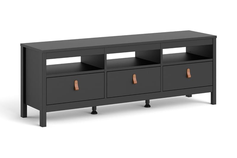 STOLFERS Tv-bänk 151 cm Svart/Natur - Möbler - Vardagsrum - Tv-möbler & mediamöbler - Tv-bänkar