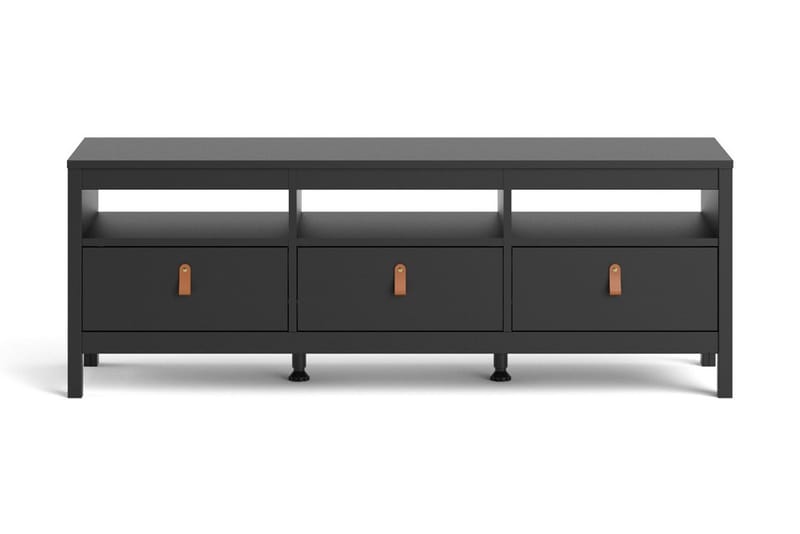 STOLFERS Tv-bänk 151 cm Svart/Natur - Möbler - Vardagsrum - Tv-möbler & mediamöbler - Tv-bänkar