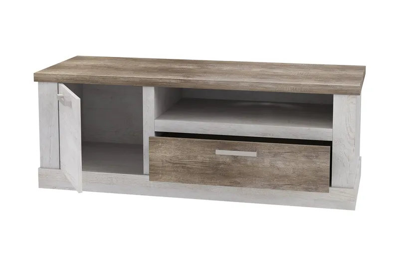 Talebi TV-Bänk 140 cm - Brun/Vit - Möbler - Vardagsrum - Tv-möbler & mediamöbler - Tv-bänkar