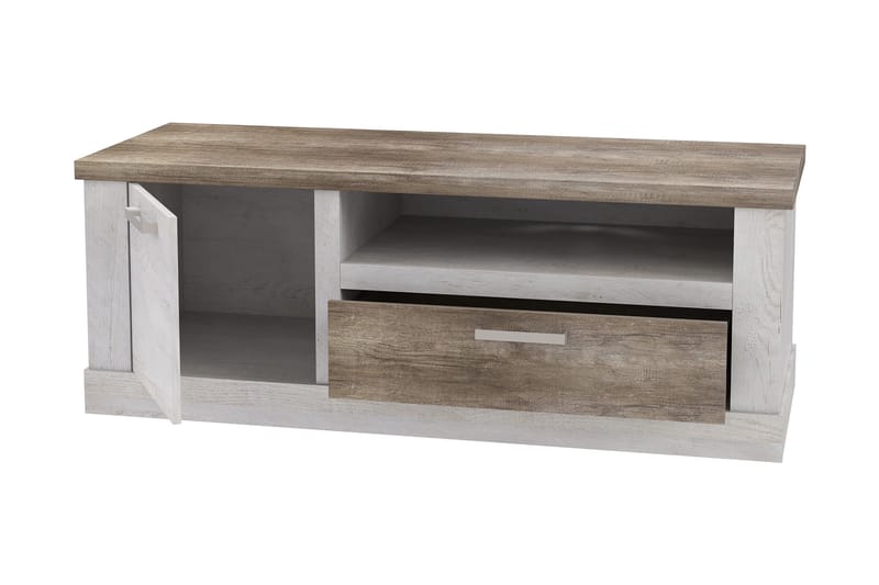 Talebi TV-Bänk 140 cm - Brun/Vit - Möbler - Vardagsrum - Tv-möbler & mediamöbler - Tv-bänkar