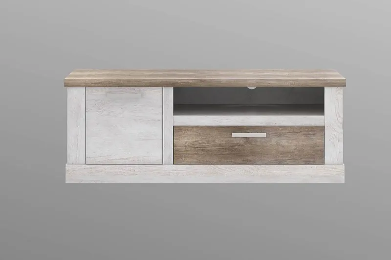 Talebi TV-Bänk 140 cm - Brun/Vit - Möbler - Vardagsrum - Tv-möbler & mediamöbler - Tv-bänkar