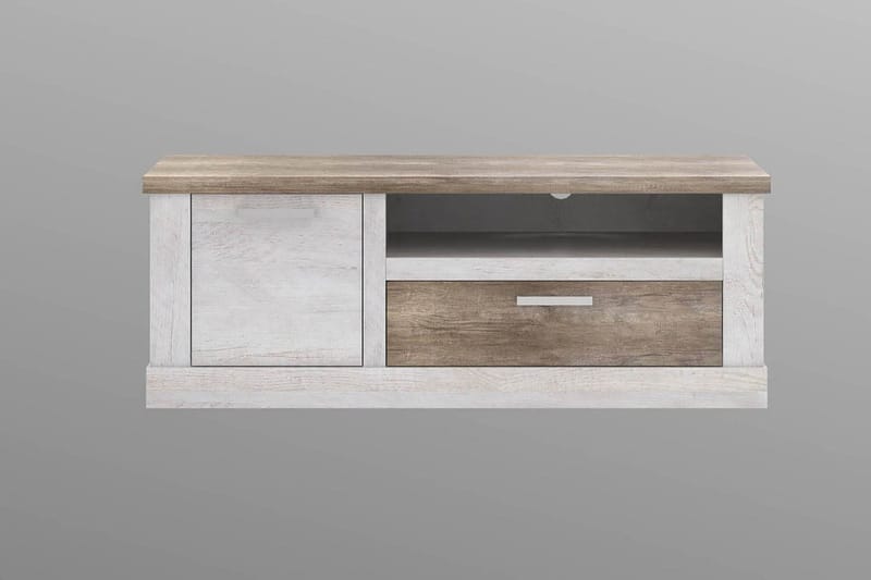 Talebi TV-Bänk 140 cm - Brun/Vit - Möbler - Vardagsrum - Tv-möbler & mediamöbler - Tv-bänkar