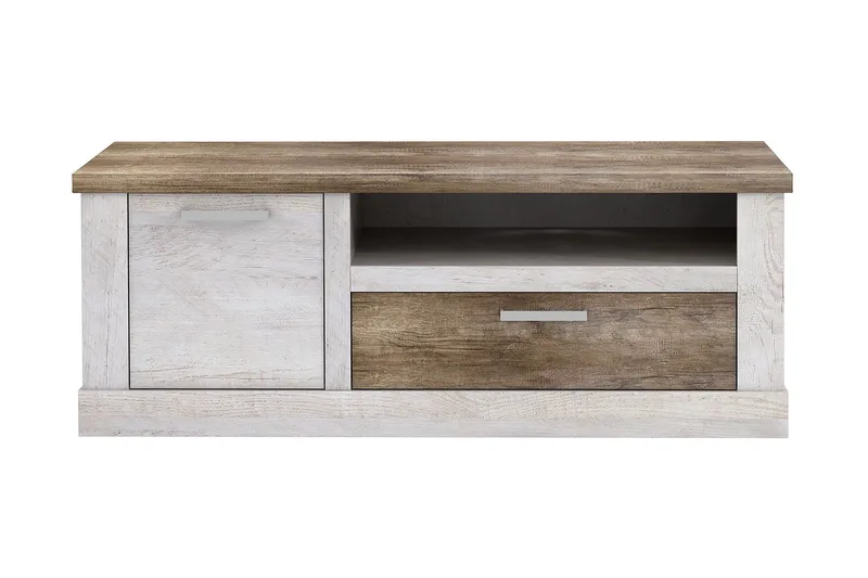 Talebi TV-Bänk 140 cm - Brun/Vit - Möbler - Vardagsrum - Tv-möbler & mediamöbler - Tv-bänkar