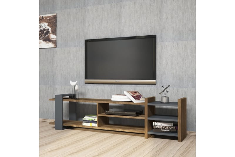 TALERYD TV-Bänk 156 cm Brun/Grå - Möbler - Vardagsrum - Tv-möbler & mediamöbler - Tv-bänkar