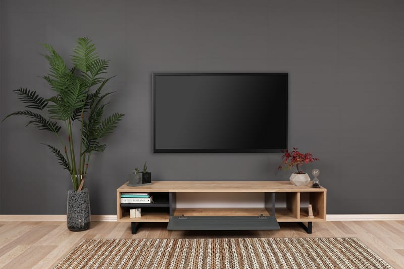 TALERYD TV-Bänk 160 cm Blå/Grå - Möbler - Vardagsrum - Tv-möbler & mediamöbler - Tv-bänkar