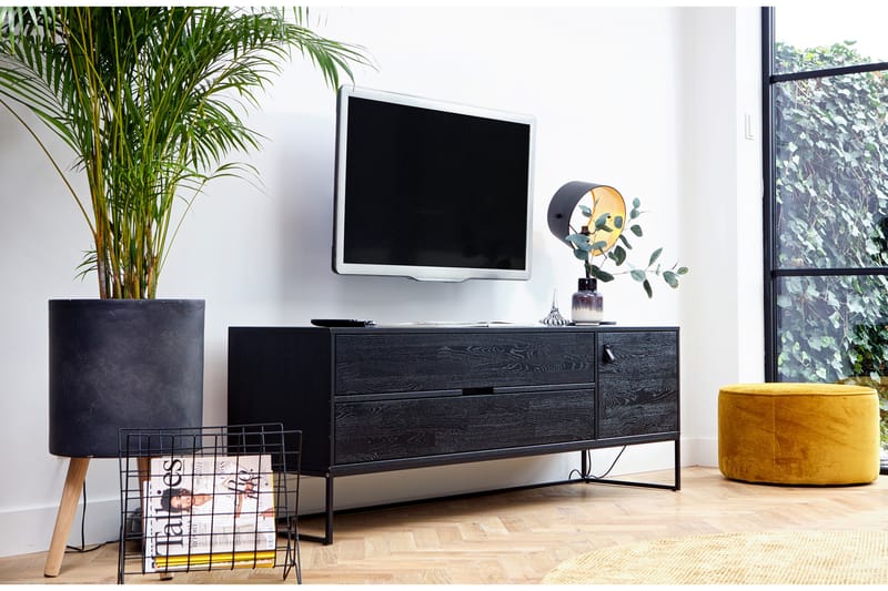 TASE TV-bänk 180 Svart Ek - Möbler - Vardagsrum - Tv-möbler & mediamöbler - Tv-bänkar