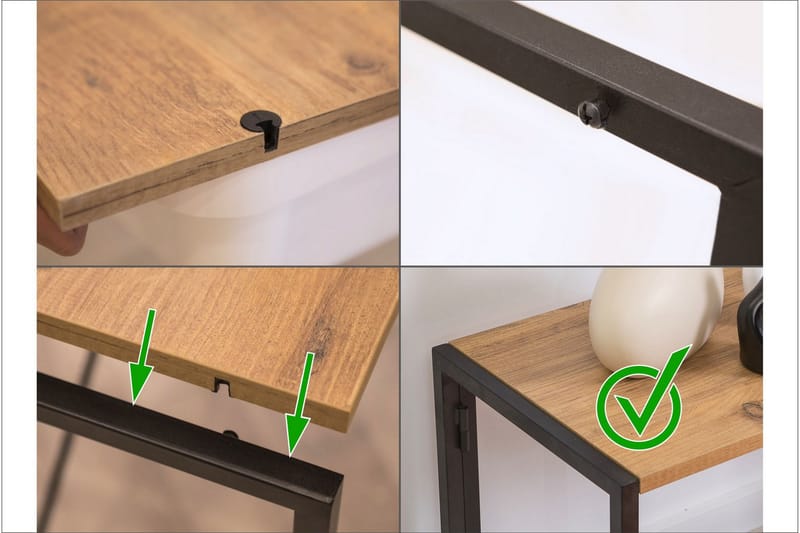THAMBO Tv-bänk 138 cm Brun/Svart - Möbler - Vardagsrum - Tv-möbler & mediamöbler - Tv-bänkar