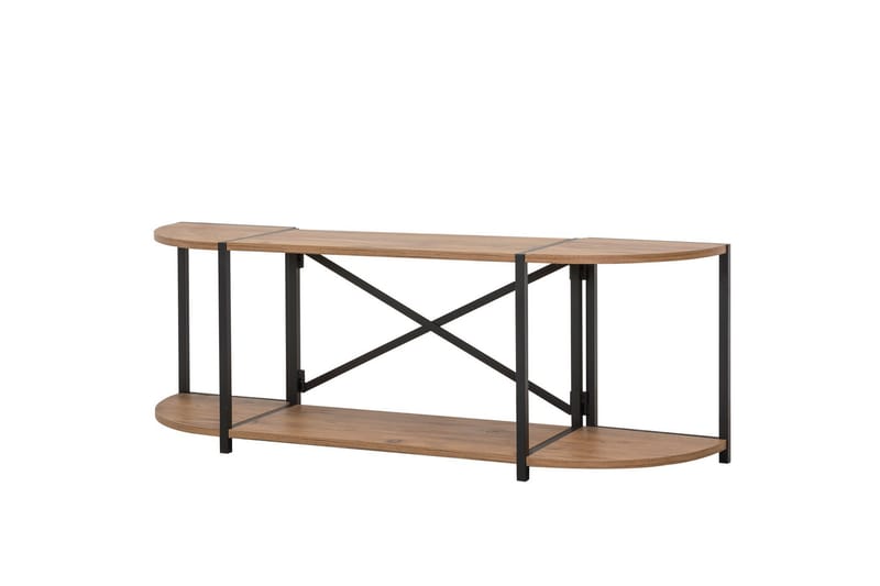 THAMBO Tv-bänk 138 cm Brun/Svart - Möbler - Vardagsrum - Tv-möbler & mediamöbler - Tv-bänkar