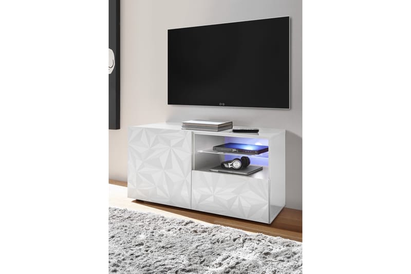 TIARE TV-bänk 122 Vit - Möbler - Vardagsrum - Tv-möbler & mediamöbler - Tv-bänkar