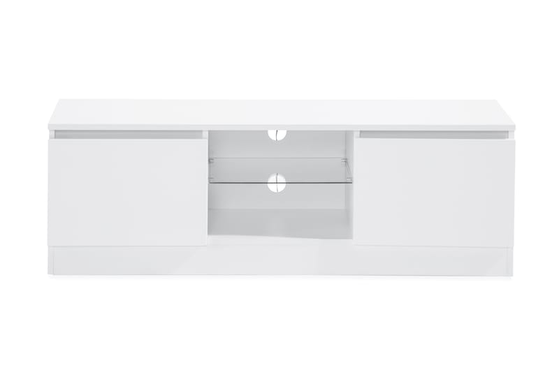 TOLSBY Tv-Bänk 120 cm LED-Belysning Vit - Möbler - Vardagsrum - Tv-möbler & mediamöbler - Tv-bänkar