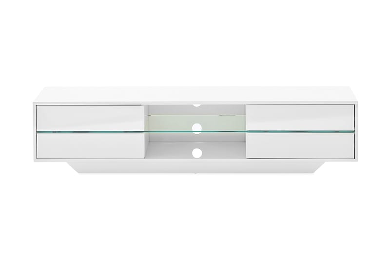 TOLSBY Tv-Bänk 160 cm LED-Belysning Vit - Möbler - Vardagsrum - Tv-möbler & mediamöbler - Tv-bänkar
