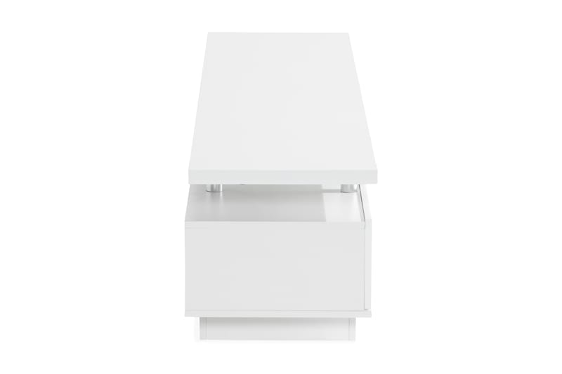 TOLSBY Tv-Bänk 180 cm 2 Hyllor LED-Belysning Vit - Möbler - Vardagsrum - Tv-möbler & mediamöbler - Tv-bänkar