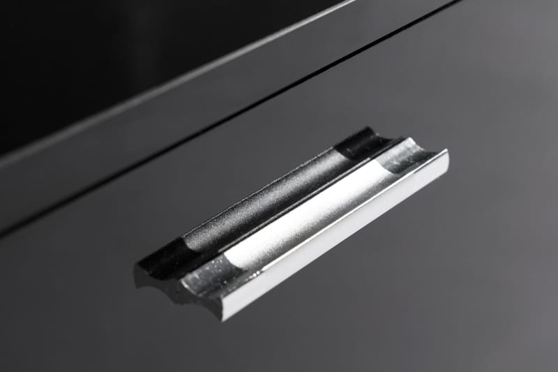 TOLSBY Tv-Bänk 200 cm LED-Belysning Svart - Möbler - Vardagsrum - Tv-möbler & mediamöbler - Tv-bänkar