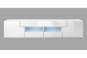 Toreno Golvstående TV Bänk 208 cm med Förvaring i Målat Trä - Vit - Möbler - Vardagsrum - Tv-möbler & mediamöbler - Tv-bänkar