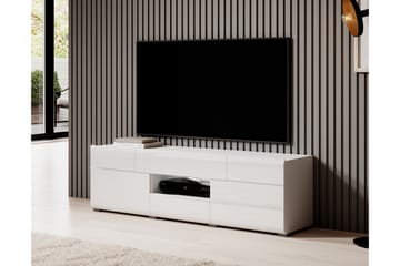 Toreno Tv Bänk 159 cm med Förvaring i Trä - Vit - Möbler - Vardagsrum - Tv-möbler & mediamöbler - Tv-bänkar