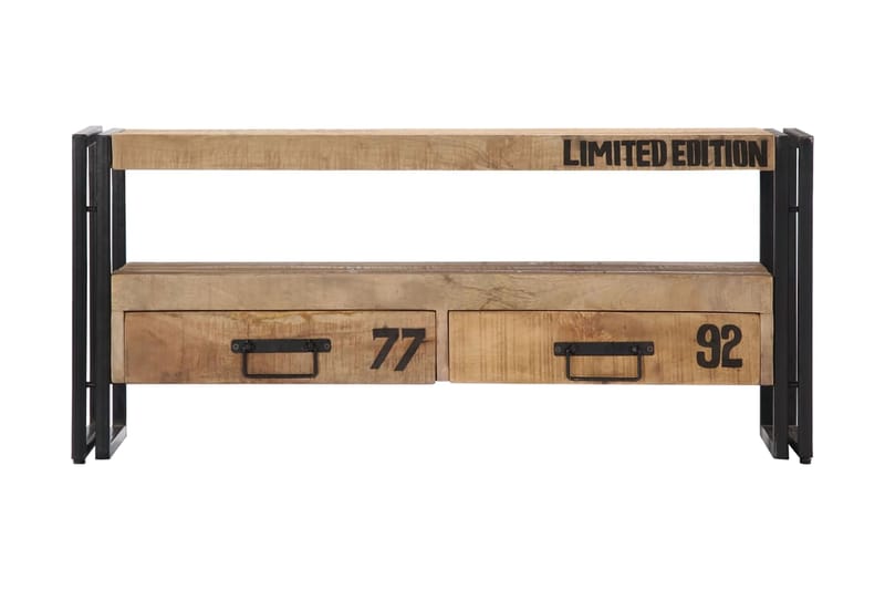 TV-bänk 100x30x45 cm massivt mangoträ - Brun - Möbler - Vardagsrum - Tv-möbler & mediamöbler - Tv-bänkar