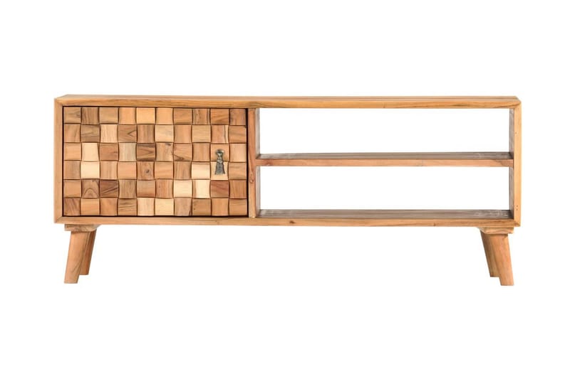 TV-bänk 100x35x40 cm massivt akaciaträ - Brun - Möbler - Vardagsrum - Tv-möbler & mediamöbler - Tv-bänkar