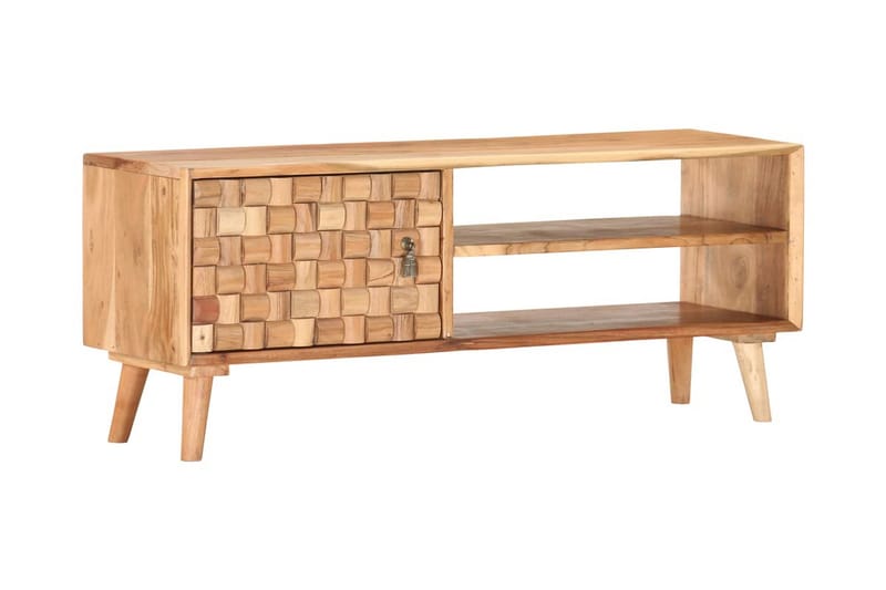 TV-bänk 100x35x40 cm massivt akaciaträ - Brun - Möbler - Vardagsrum - Tv-möbler & mediamöbler - Tv-bänkar