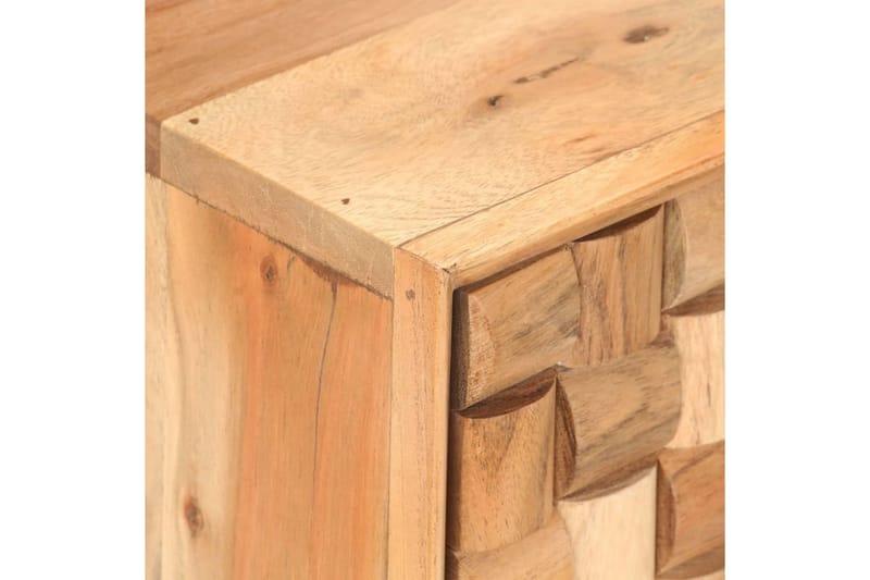 TV-bänk 100x35x40 cm massivt akaciaträ - Brun - Möbler - Vardagsrum - Tv-möbler & mediamöbler - Tv-bänkar