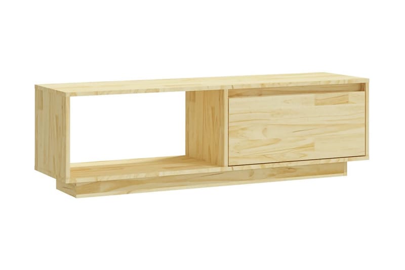 TV-bänk 110x30x33,5 cm massiv furu - Brun - Möbler - Vardagsrum - Tv-möbler & mediamöbler - Tv-bänkar