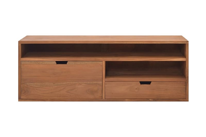 TV-bänk 110x30x40 cm massiv teak - Silver - Möbler - Vardagsrum - Tv-möbler & mediamöbler - Tv-bänkar