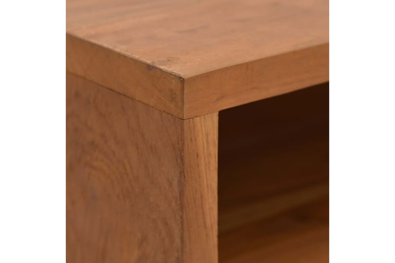 TV-bänk 110x30x40 cm massiv teak - Silver - Möbler - Vardagsrum - Tv-möbler & mediamöbler - Tv-bänkar