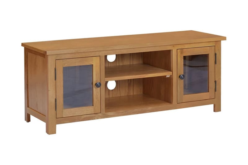 TV-bänk 110x35x44 cm massiv ek - Brun - Möbler - Vardagsrum - Tv-möbler & mediamöbler - Tv-bänkar