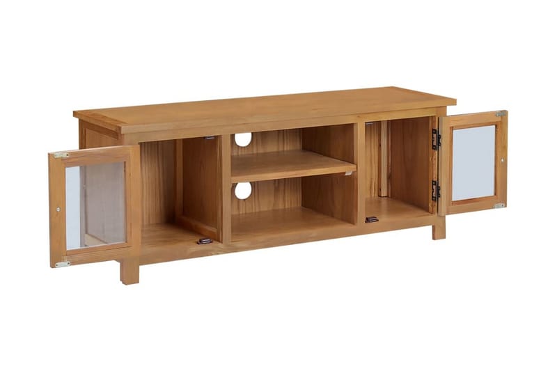 TV-bänk 110x35x44 cm massiv ek - Brun - Möbler - Vardagsrum - Tv-möbler & mediamöbler - Tv-bänkar