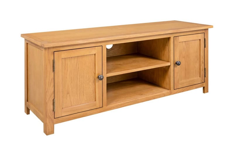 TV-bänk 110x35x44 cm massiv ek - Brun - Möbler - Vardagsrum - Tv-möbler & mediamöbler - Tv-bänkar