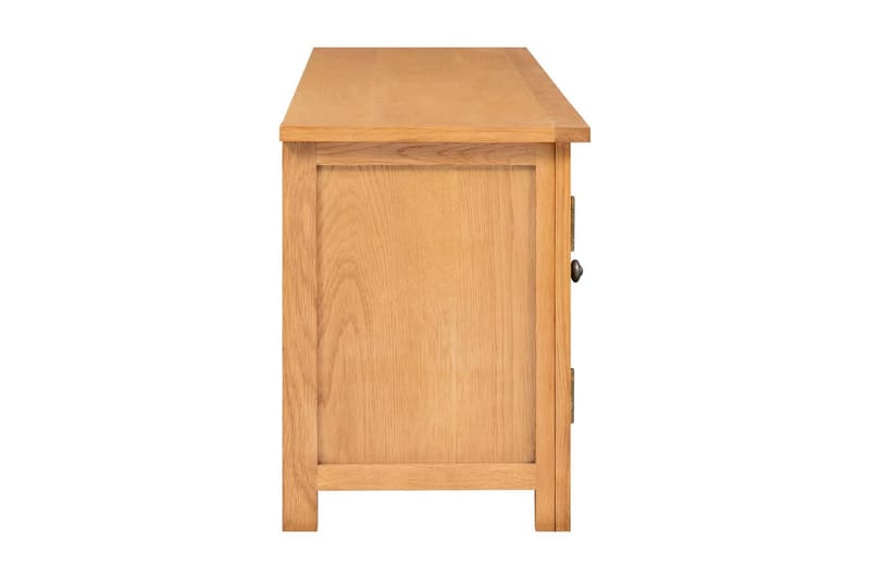 TV-bänk 110x35x44 cm massiv ek - Brun - Möbler - Vardagsrum - Tv-möbler & mediamöbler - Tv-bänkar