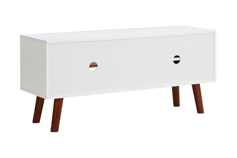TV-bänk 110x35x50 cm massivt akaciaträ och MDF - Brun - Möbler - Vardagsrum - Tv-möbler & mediamöbler - Tv-bänkar