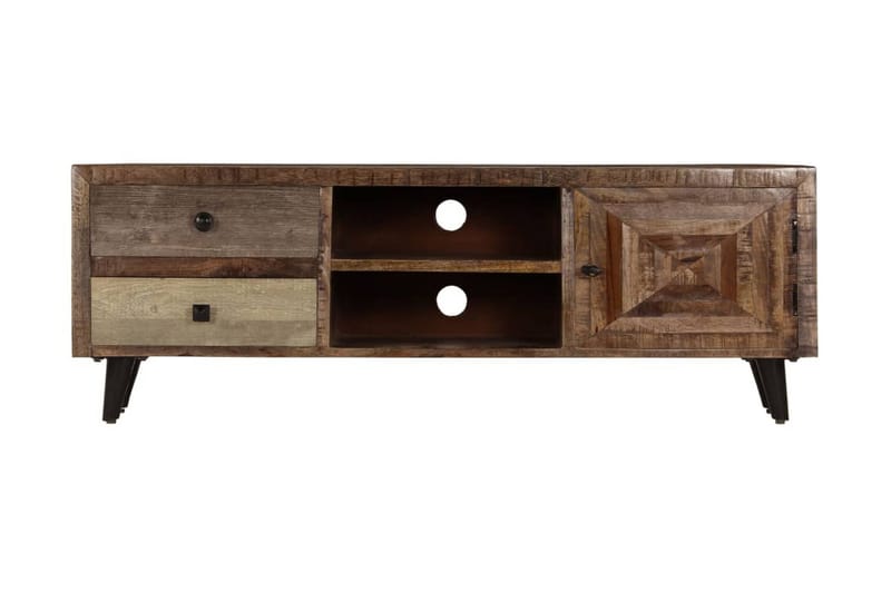 TV-bänk 118x30x40 cm massivt mangoträ - Brun - Möbler - Vardagsrum - Tv-möbler & mediamöbler - Tv-bänkar