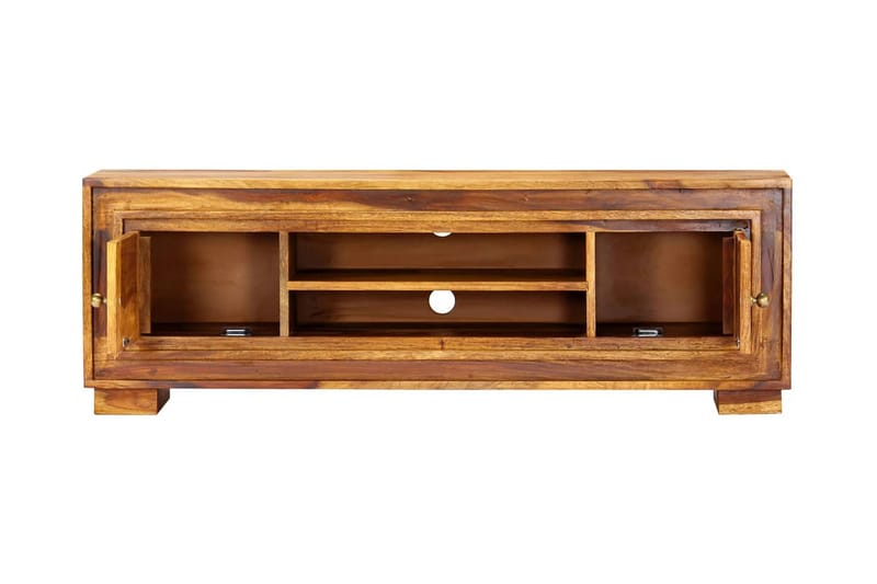TV-bänk 118x30x40 cm massivt sheshamträ - Brun - Möbler - Vardagsrum - Tv-möbler & mediamöbler - Tv-bänkar