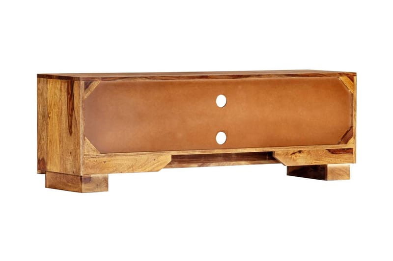 TV-bänk 118x30x40 cm massivt sheshamträ - Brun - Möbler - Vardagsrum - Tv-möbler & mediamöbler - Tv-bänkar