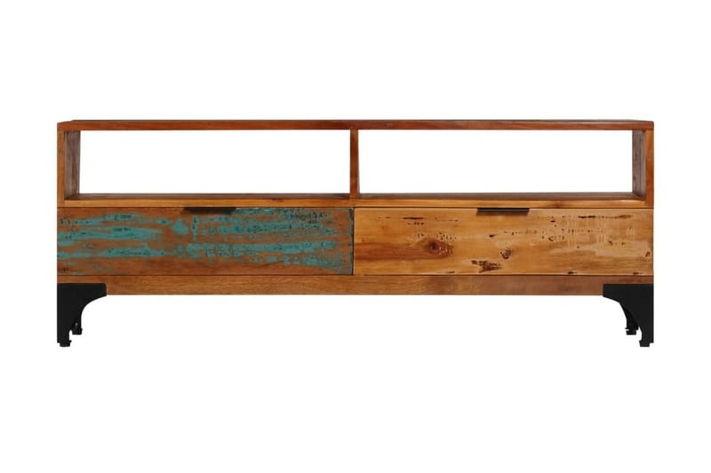TV-bänk 118x35x45 cm massivt återvunnet trä - Brun - Möbler - Vardagsrum - Tv-möbler & mediamöbler - Tv-bänkar