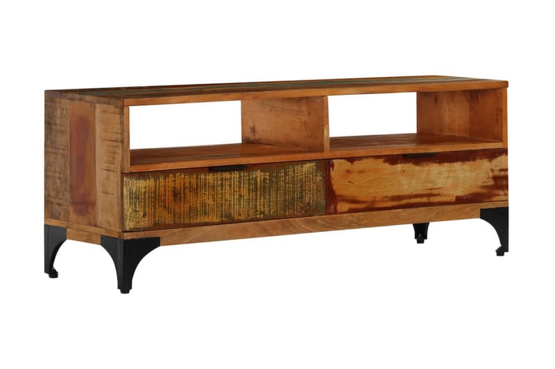TV-bänk 118x35x45 cm massivt återvunnet trä - Brun - Möbler - Vardagsrum - Tv-möbler & mediamöbler - Tv-bänkar