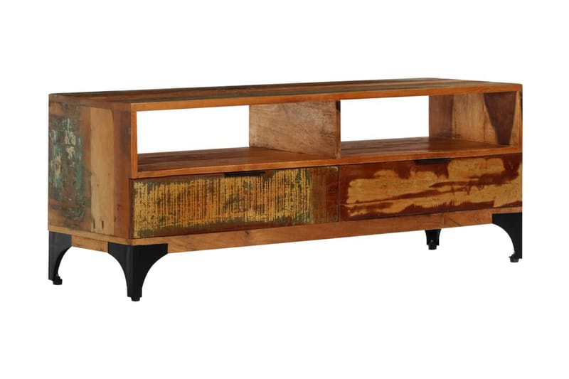 TV-bänk 118x35x45 cm massivt återvunnet trä - Brun - Möbler - Vardagsrum - Tv-möbler & mediamöbler - Tv-bänkar