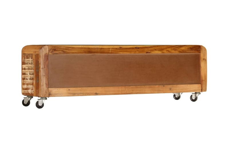 TV-bänk 120x30x37 cm massivt återvunnet trä - Brun - Möbler - Vardagsrum - Tv-möbler & mediamöbler - Tv-bänkar