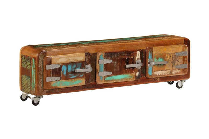 TV-bänk 120x30x37 cm massivt återvunnet trä - Brun - Möbler - Vardagsrum - Tv-möbler & mediamöbler - Tv-bänkar