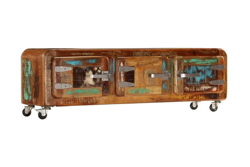 TV-bänk 120x30x37 cm massivt återvunnet trä - Brun - Möbler - Vardagsrum - Tv-möbler & mediamöbler - Tv-bänkar