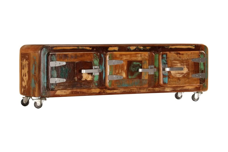 TV-bänk 120x30x37 cm massivt återvunnet trä - Brun - Möbler - Vardagsrum - Tv-möbler & mediamöbler - Tv-bänkar