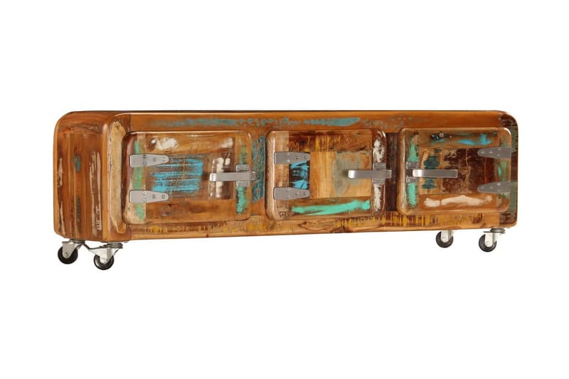 TV-bänk 120x30x37 cm massivt återvunnet trä - Brun - Möbler - Vardagsrum - Tv-möbler & mediamöbler - Tv-bänkar