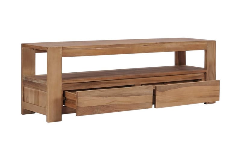 TV-bänk 120x30x40 cm massiv teak - Brun - Möbler - Vardagsrum - Tv-möbler & mediamöbler - Tv-bänkar