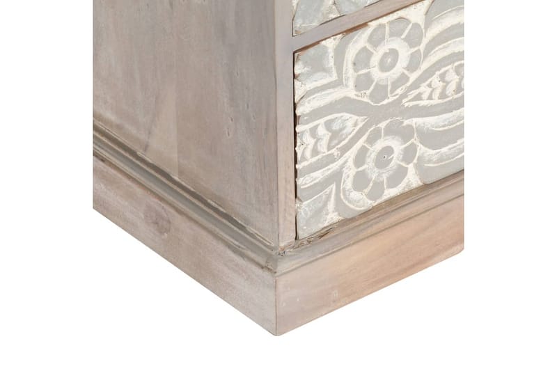TV-bänk 120x30x40 cm massivt akaciaträ - Vit - Möbler - Vardagsrum - Tv-möbler & mediamöbler - Tv-bänkar