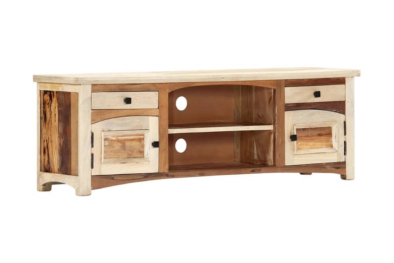TV-bänk 120x30x40 cm massivt återvunnet trä - Brun - Möbler - Vardagsrum - Tv-möbler & mediamöbler - Tv-bänkar