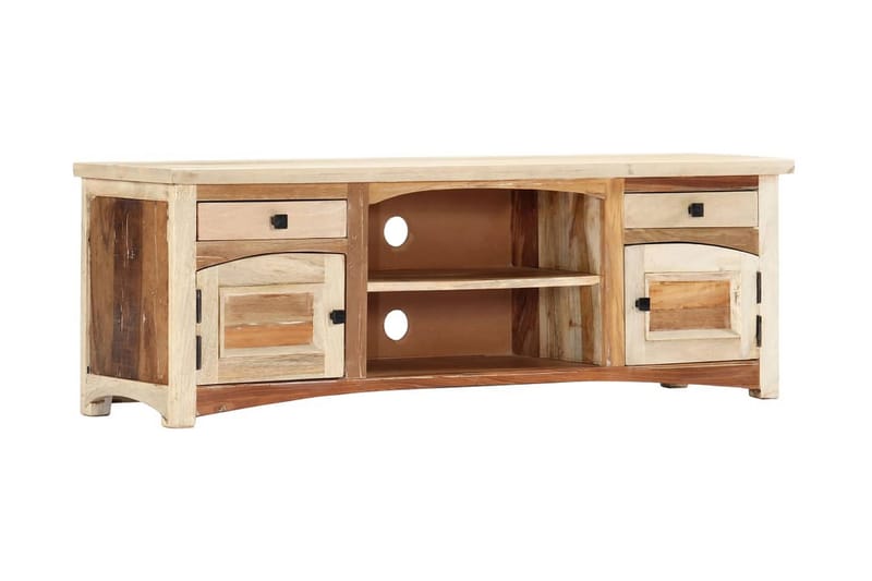 TV-bänk 120x30x40 cm massivt återvunnet trä - Brun - Möbler - Vardagsrum - Tv-möbler & mediamöbler - Tv-bänkar