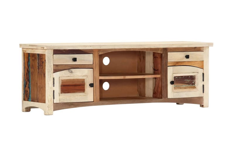 TV-bänk 120x30x40 cm massivt återvunnet trä - Brun - Möbler - Vardagsrum - Tv-möbler & mediamöbler - Tv-bänkar