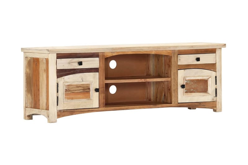 TV-bänk 120x30x40 cm massivt återvunnet trä - Brun - Möbler - Vardagsrum - Tv-möbler & mediamöbler - Tv-bänkar